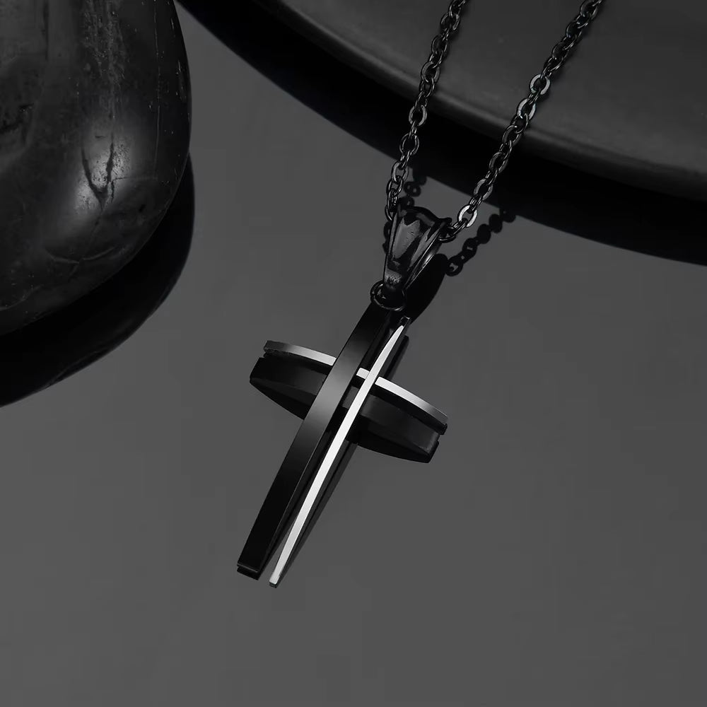 Layered Cross Necklace