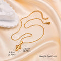 Gold-plated rounded mini cross pendant necklace | Christian jewelry by Lunavrie