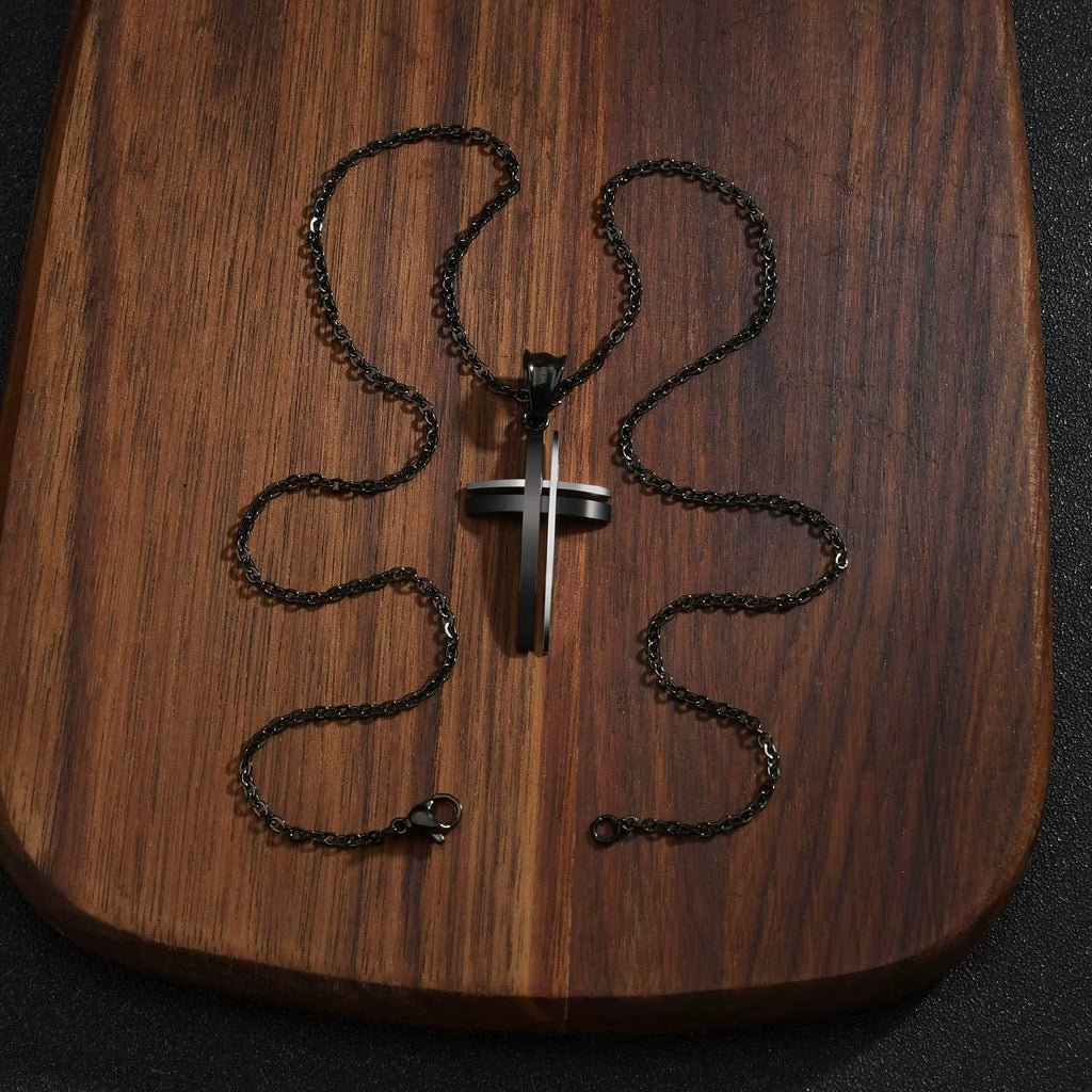 Layered Cross Necklace