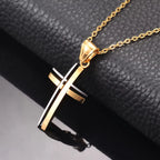 Layered Cross Necklace