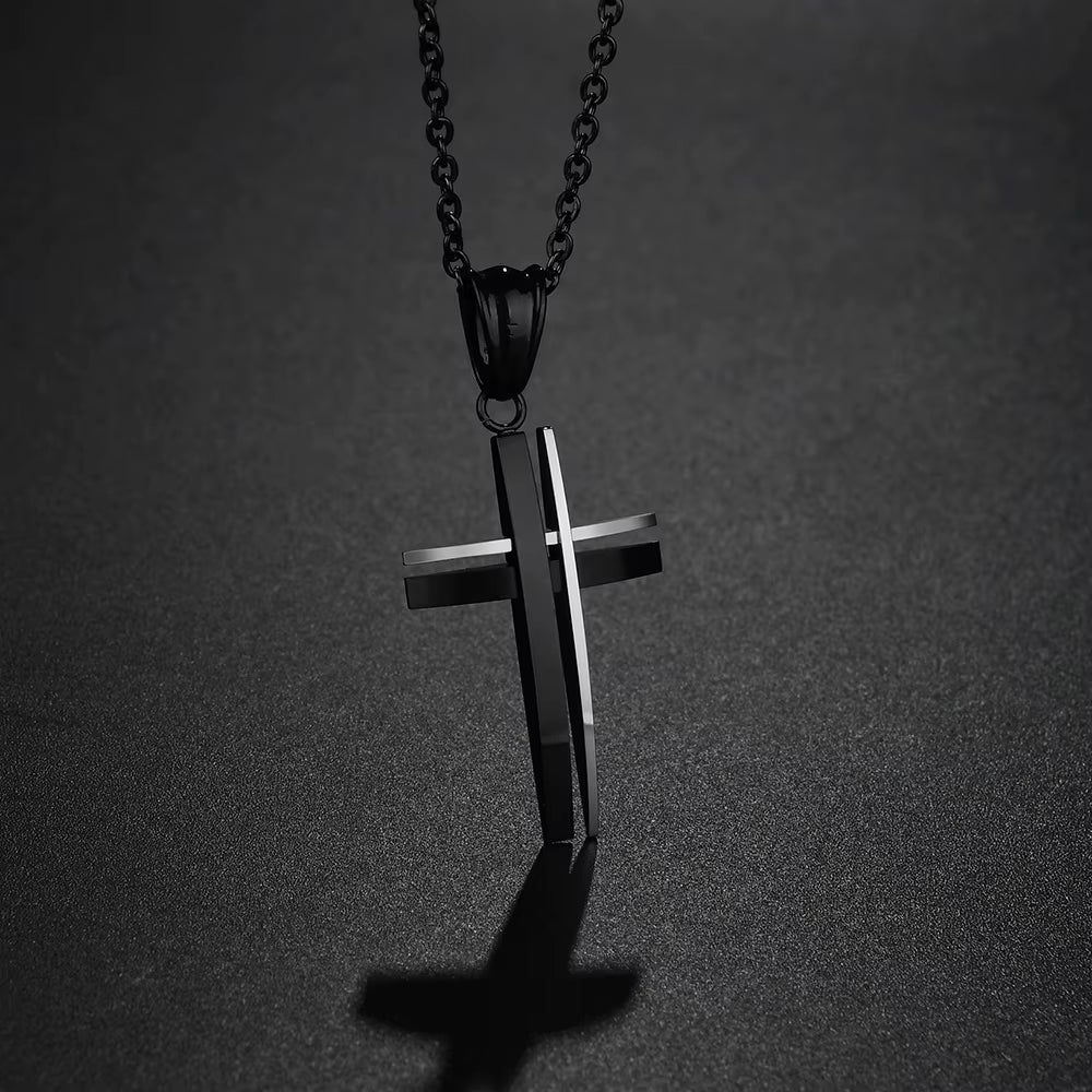 Layered Cross Necklace