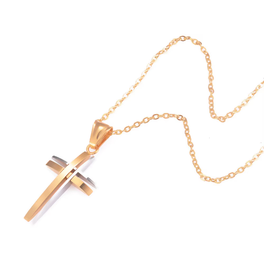 Layered Cross Necklace